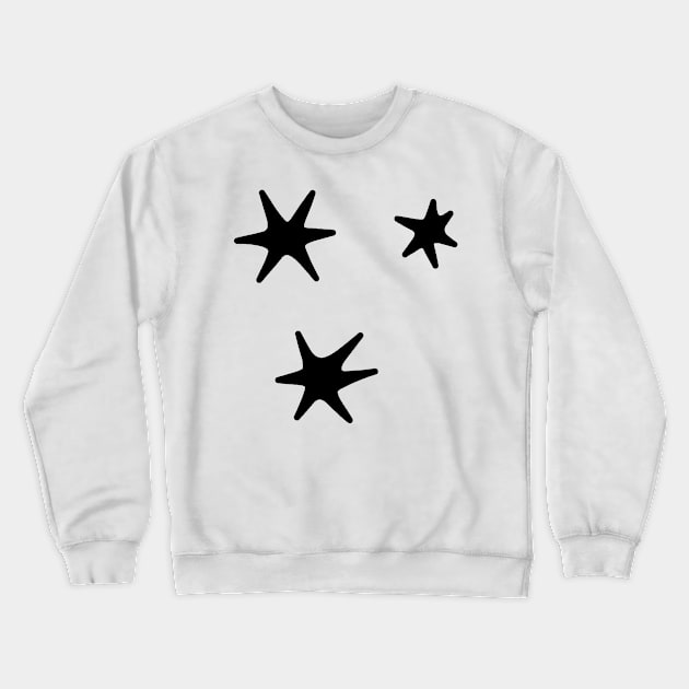 Harry P Page Stars - Raven Colour Crewneck Sweatshirt by baranskini